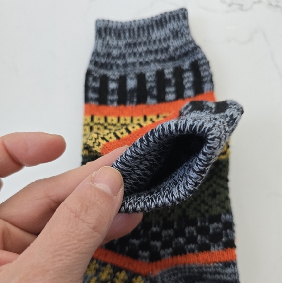 Bohemian | Granola yellow black maximalist print Gorpcore tube socks - Picture 3 of 7